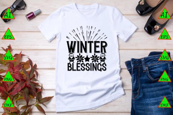 Winter Blessings: Graphics for Freebies & Sales